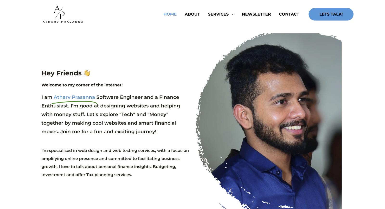 Atharv Prasanna personal website