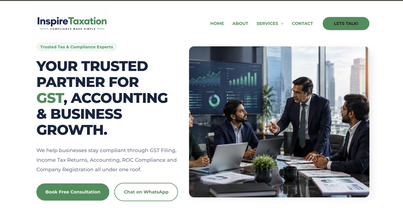 Inspire Taxation business website