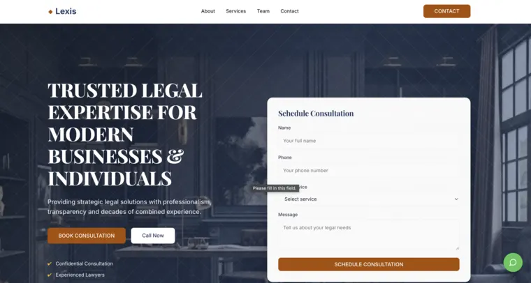 Modern Law Firm preview