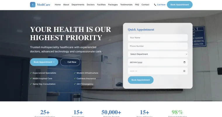 MediCare Hospital preview